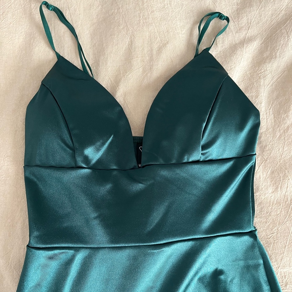 Windsor size xs green silk dress!
